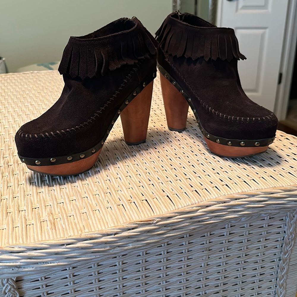 Flogg, Boho, Platform Clog Brown, Sz 8, NWOB